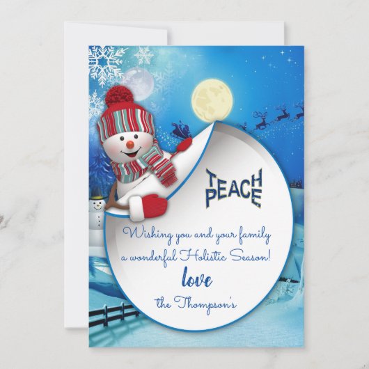 Een prettige kerst kaart (Voorkant)