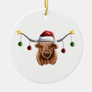 Een prettige kerst met Hielan Coo Keramisch Ornament
