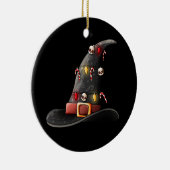 Een prettige kerst met je meeslepen keramisch ornament (Rechts)