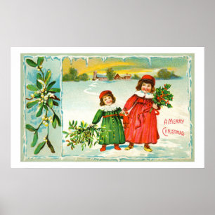 Een prettige kerst poster