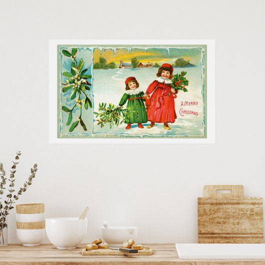 Een prettige kerst poster (Keuken)
