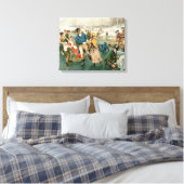 Een prettige kerst, van de peren jaardag 1907 canvas afdruk (Insitu (Slaapkamer))