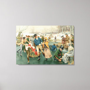 Een prettige kerst, van de peren jaardag 1907 canvas afdruk