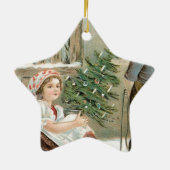 Een prettige kerst voor jou! keramisch ornament (Achterkant)