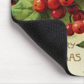 Een prettige kerst voor jullie Holly Mousepad Muismat (Hoek)