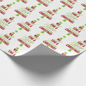 Een prettige kerstboom cadeaupapier (Hoek)