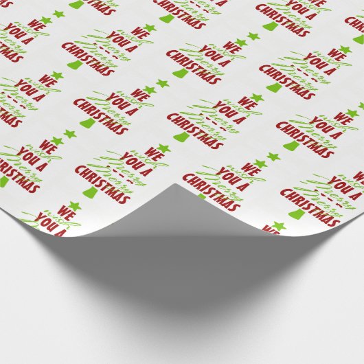 Een prettige kerstboom cadeaupapier (Hoek)