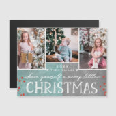 Een prettige kerstfamilie fotocollage (Voorkant / Achterkant)