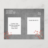 Een prettige kerstfamilie fotocollage feestdagenkaart (Achterkant)