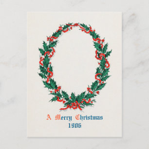 Een prettige kerstfeestdag (1906) feestdagenkaart