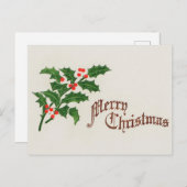 Een prettige kerstfeestdag met  Berries Feestdagenkaart (Voorkant / Achterkant)
