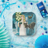 Een prettige kerstfeestdag papieren bordje (Feest)