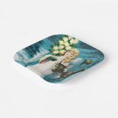 Een prettige kerstfeestdag papieren bordje (Gebogen)