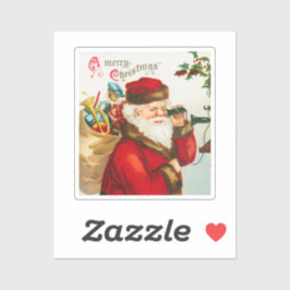 Een prettige kerstfeestdag voor  kunst sticker