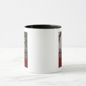 Een prettige kerstjongen op een Rocking Horse Mok (Midden)