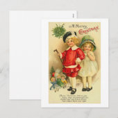 Een prettige kerstkaart feestdagenkaart (Voorkant / Achterkant)