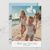 Een prettige kerstkerst feestdagenkaart (Voorkant / Achterkant)