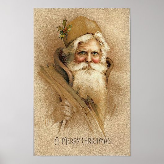 Een prettige kerstkerstkaart poster (Voorkant)