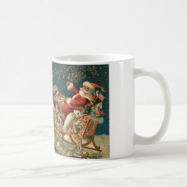 Een prettige kerstman kerstman koffiemok