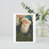 Een prettige kerstoude St. Nick-kaart Feestdagenkaart (Staand voorkant)