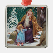 Een prettige kerstperiode met kerstmis metalen ornament (Voorkant)