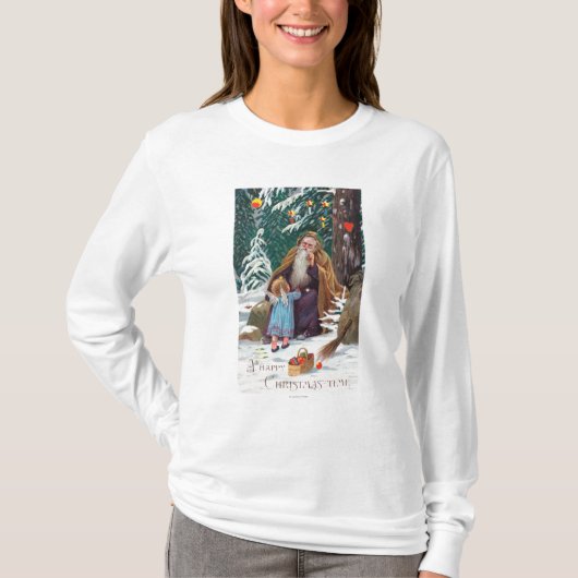 Een prettige kerstperiode met kerstmis t-shirt (Voorkant)
