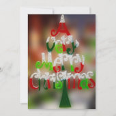 Een prettige kerstuitnodiging kaart (Voorkant)