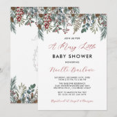 Een prettige uitnodiging tot Baby shower (Voorkant / Achterkant)