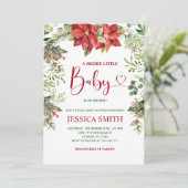 Een prettige uitnodiging tot Baby shower (Staand voorkant)