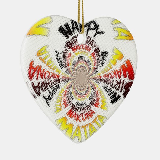 Een prettige verjaardag met een fijne dag keramisch ornament (Rechts)