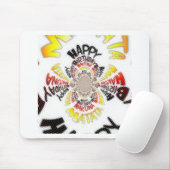 Een prettige verjaardag met een fijne dag muismat (Met muis)