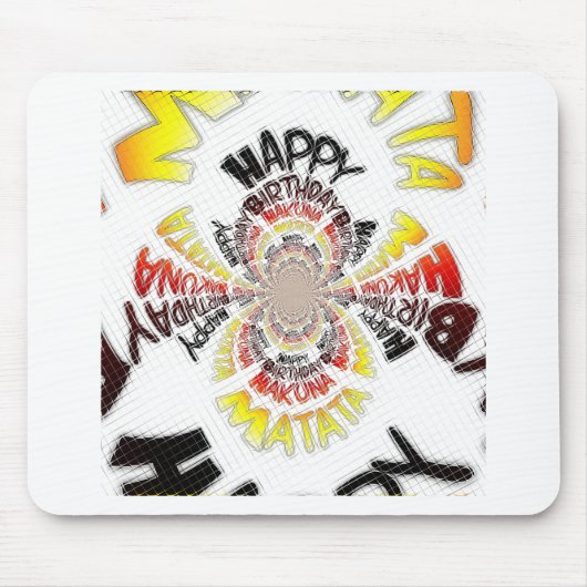 Een prettige verjaardag met een fijne dag muismat (Voorkant)