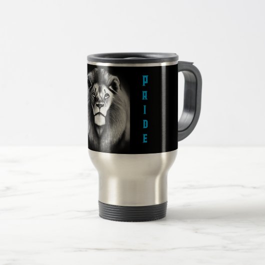 Een pride leeuw reisbeker (Voorkant rechts)
