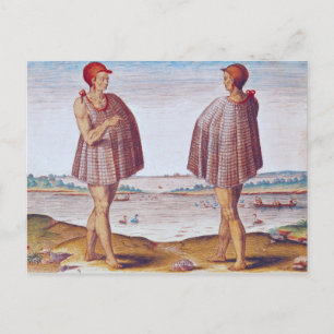 Een priester uit Secoton in Virginia Briefkaart