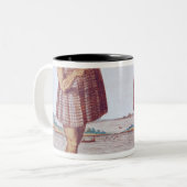 Een priester uit Secoton in Virginia Tweekleurige Koffiemok (Voorkant links)