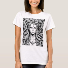 Een priestess draaide demonen uit, Medusa T-shirt
