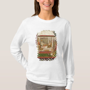 Een prins en prinses die naar muziek luisteren t-shirt