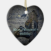 Een prins van een feestdag! keramisch ornament (Rechts)