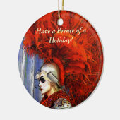 Een prins van een feestdag! keramisch ornament (Links)