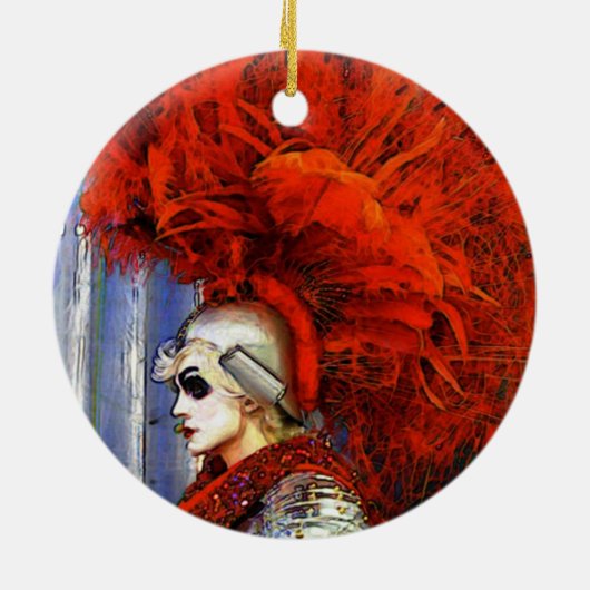 Een prins van een feestdag! keramisch ornament (Achterkant)