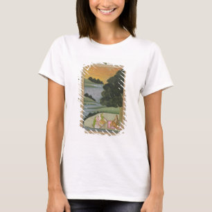 Een prinses die naar vrouw muzikanten luistert doo t-shirt