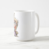 Een prinses die weet hoe ze moet schitteren! koffiemok (Voorkant rechts)