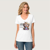 Een prinses die weet hoe ze moet schitteren! t-shirt (Voorkant volledig)