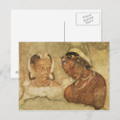 Een prinses en haar dienaar briefkaart (Voorkant / Achterkant)