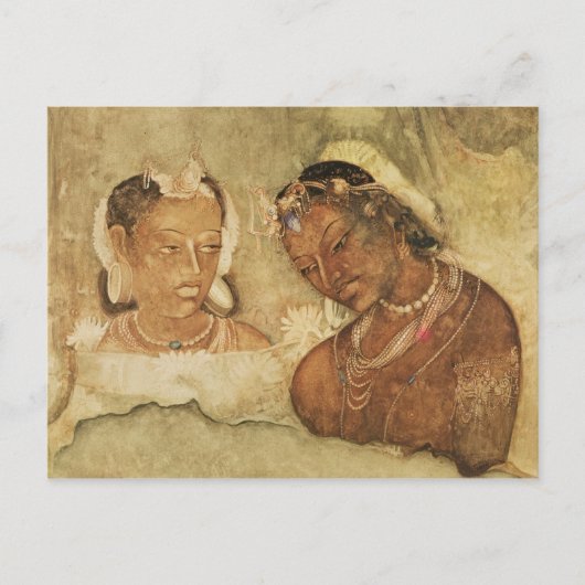 Een prinses en haar dienaar briefkaart (Voorkant)