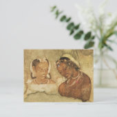Een prinses en haar dienaar briefkaart (Staand voorkant)
