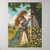 Een prinses en haar zwaard poster (Voorkant)