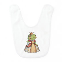 Een prinses in een kikker met een kroon en een jur