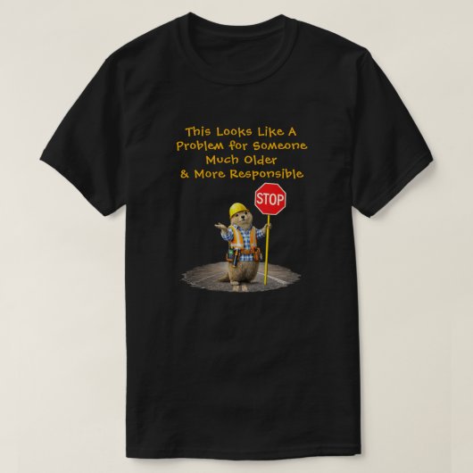"een probleem" (1) t-shirt (Design voorkant)