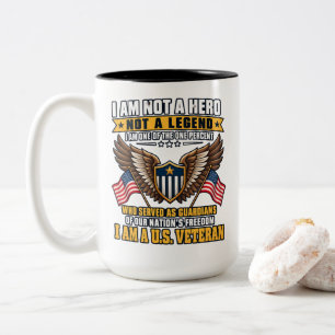 Één procent Amerikaanse veteranen bewakers van onz Tweekleurige Koffiemok
